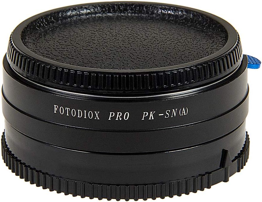 Fotodiox Adaptador de montaje de lente compatible con lentes SLR Pentax K Mount (PK) a Sony Alpha A-Mount (y Minolta AF) cuerpo de cámara SLR