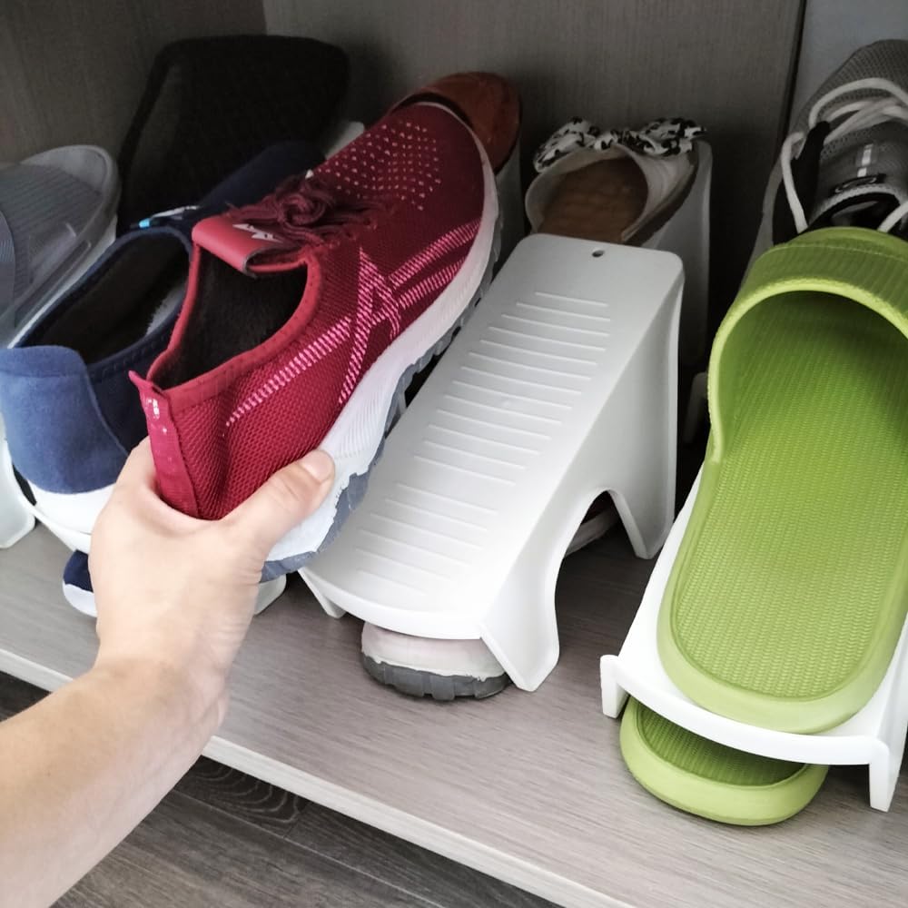 Organizador de ranuras para zapatos, zapatero, soporte para zapatos, soporte para zapatos, soporte para zapatos de almacenamiento, estacas para