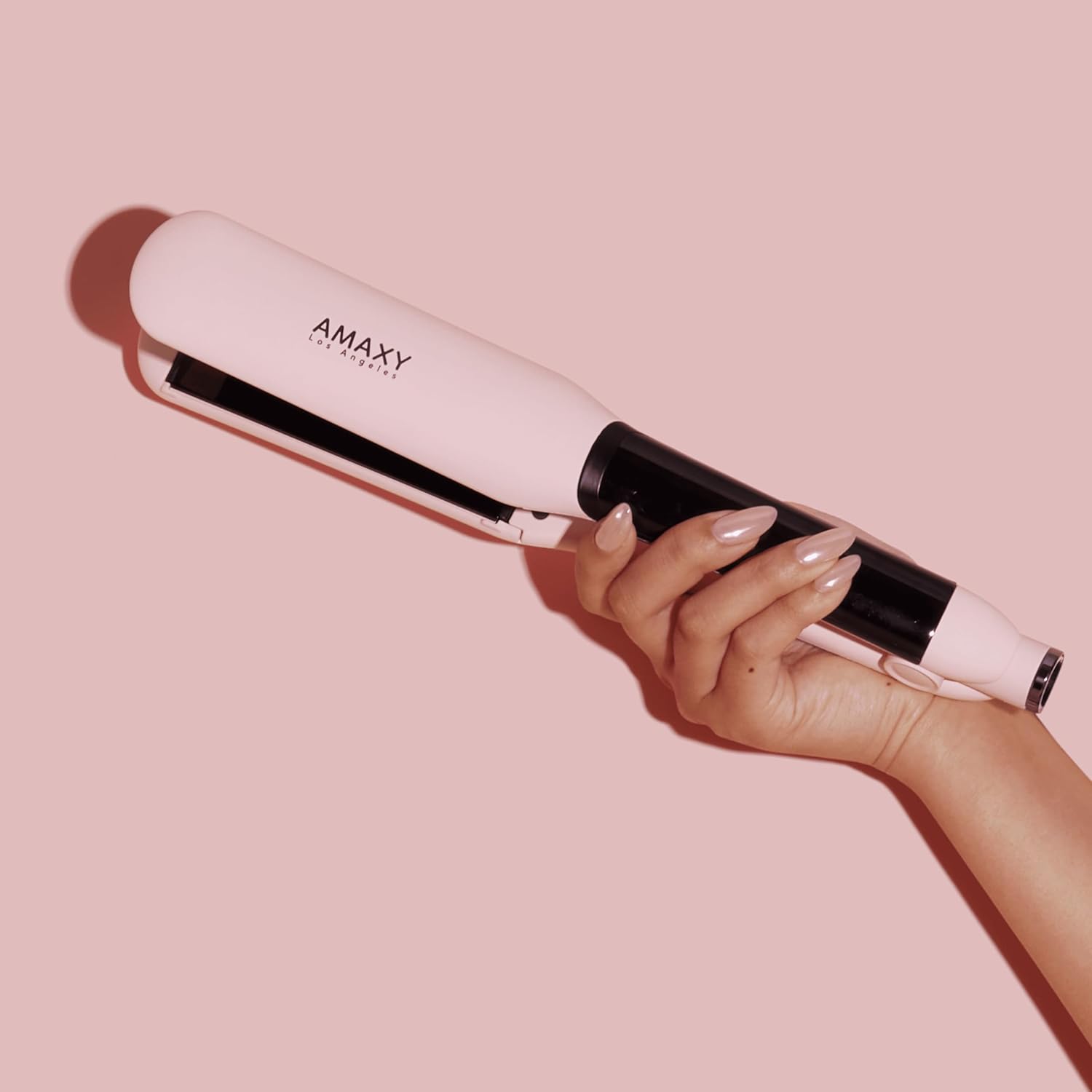 Plancha plana profesional de nanotanio infrarrojo real  Tecnología de calentamiento instantáneo con control de temperatura de 450F en 30 segundos,