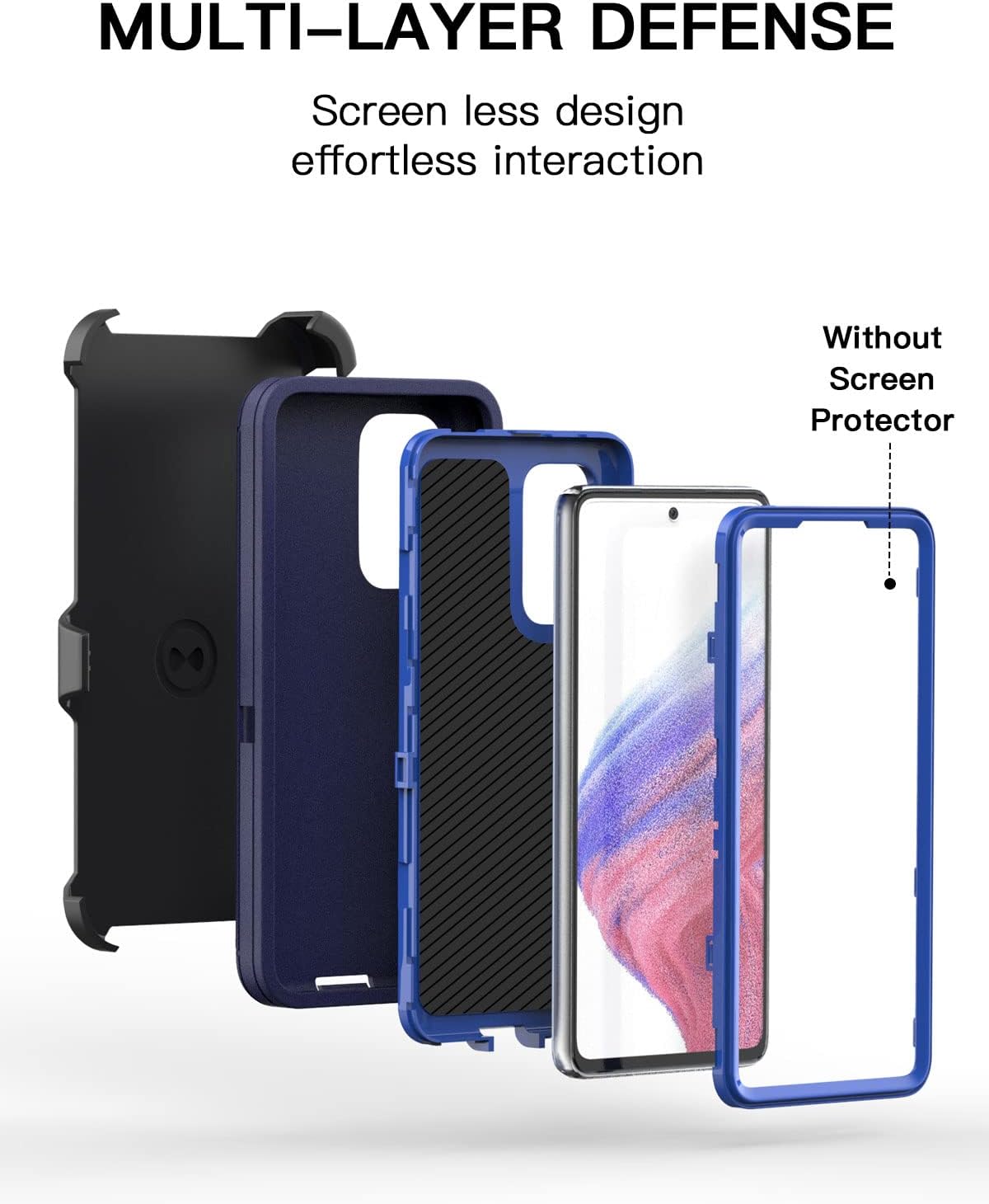 AICase for Galaxy A53 5G Case, Heavy Duty Drop Protection Full Body Rugged ShockproofDust Proof Military Protective Tough Durable Phone Cover for