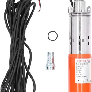 Bomba de tornillo de CC, alta presión sumergible solar de pozo profundo 12V 98.4 ft alta elevación para la entrada de agua del pozo, construcción de Bomba de tornillo de CC, alta presión sumergible solar de pozo profundo 12V 98.4 ft alta elevación para la entrada de agua del pozo, construcción de