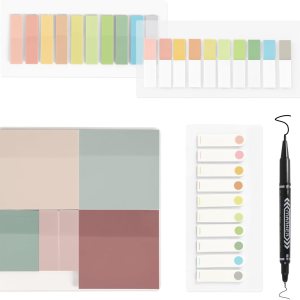 900 hojas de notas adhesivas transparentes de 3 x 3 pulgadas, marcadores de página Morandi pastel para anotar libros, diario bíblico, estética, 900 hojas de notas adhesivas transparentes de 3 x 3 pulgadas, marcadores de página Morandi pastel para anotar libros, diario bíblico, estética,