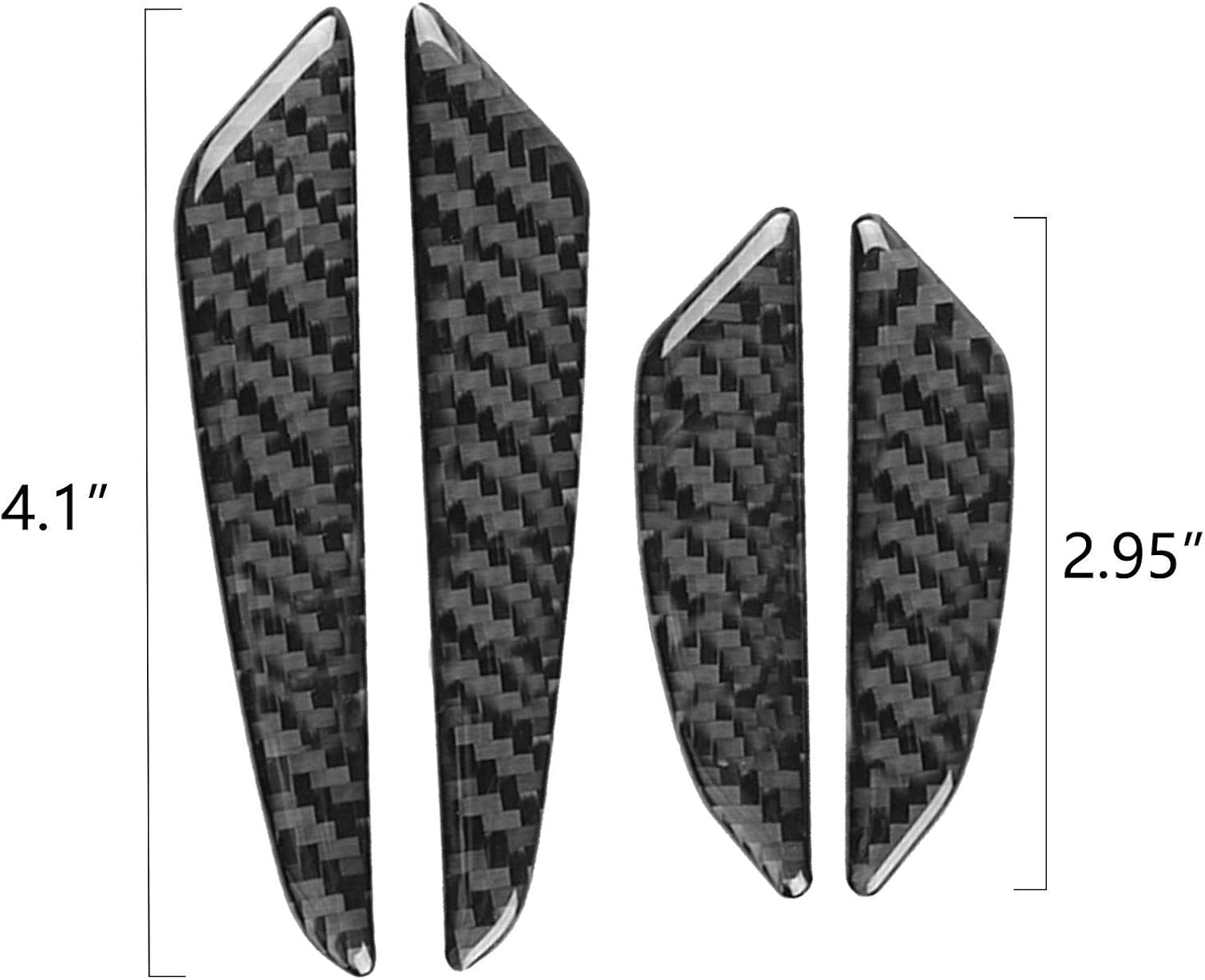 Xotic Tech – Protector de borde de puerta lateral de automóvil, fibra de carbono suave auténtica, compatible con sedán, SUV, camioneta