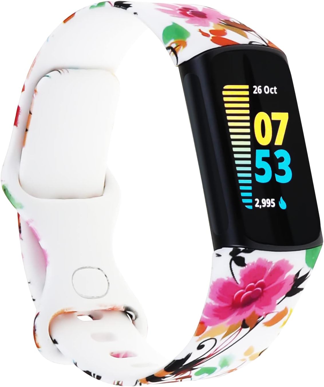 honecumi Correa de repuesto para Fitbit Charge 6 para mujeresFitbit Charge 5, correa de reloj deportivo de silicona suave para Charge 6Charge 5 para