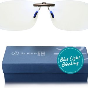 Clip On Blue Light Glasses for Computer, TV, Gaming Improve Sleep by Naturally Producing Melatonin for Women + Men Clip On Blue Light Glasses for Computer, TV, Gaming Improve Sleep by Naturally Producing Melatonin for Women + Men