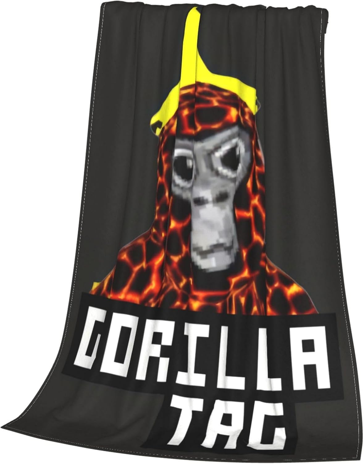 Gorilla Tag – Manta de franela de felpa súper suave y acogedora para sofá de 40 x 30 pulgadas, sofá, dormitorio, campamento y viajes