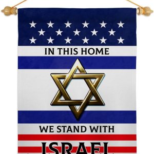 We Stand with Israel Flag – Juego de clavijas de madera para decoración del hogar, pancarta, poste para habitación, pequeño para colgar en We Stand with Israel Flag – Juego de clavijas de madera para decoración del hogar, pancarta, poste para habitación, pequeño para colgar en