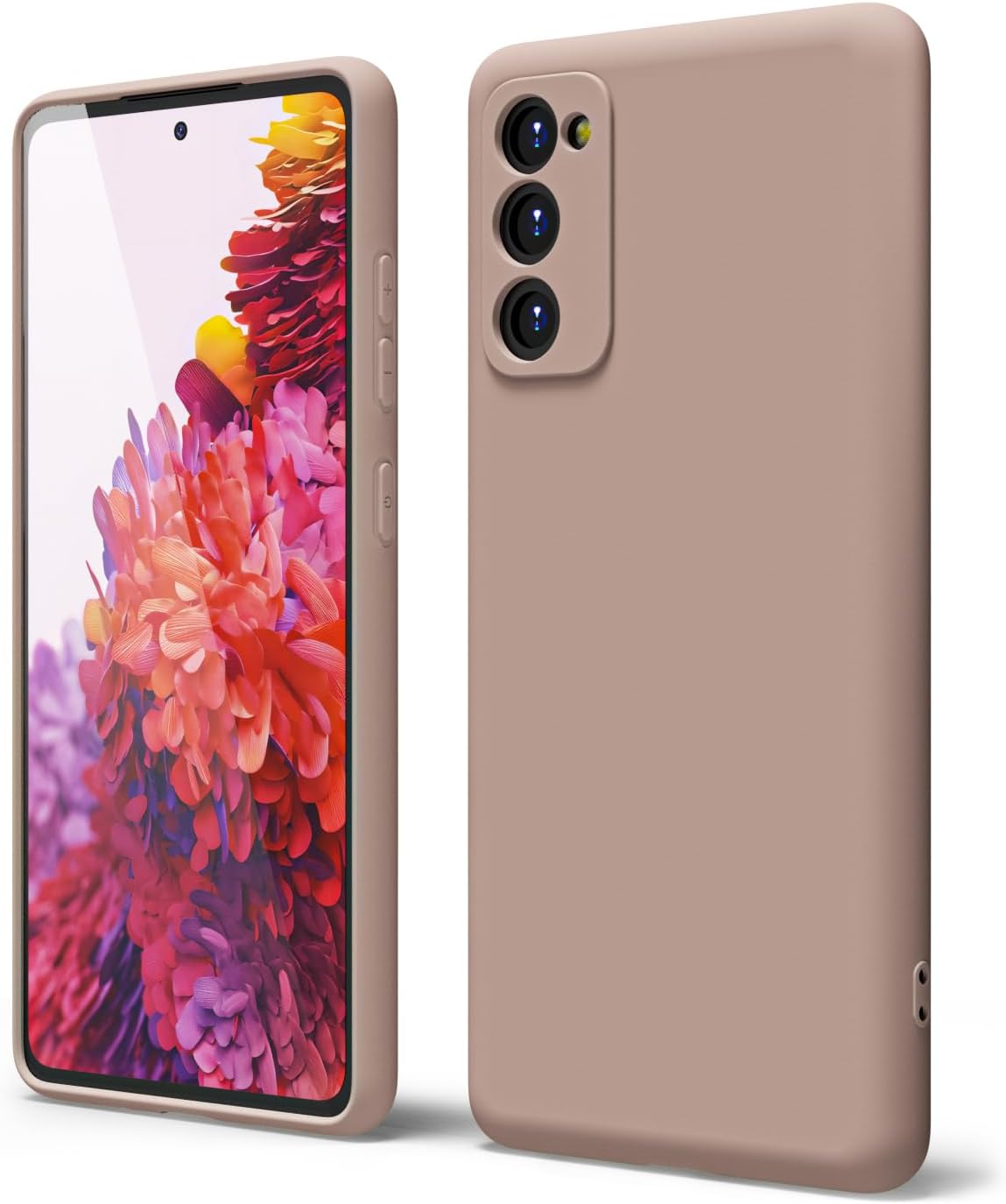 oakxco Funda para teléfono Samsung Galaxy S20 FE 5G de silicona líquida, bonita funda delgada delgada de goma suave TPU lisa de gel para mujeres y