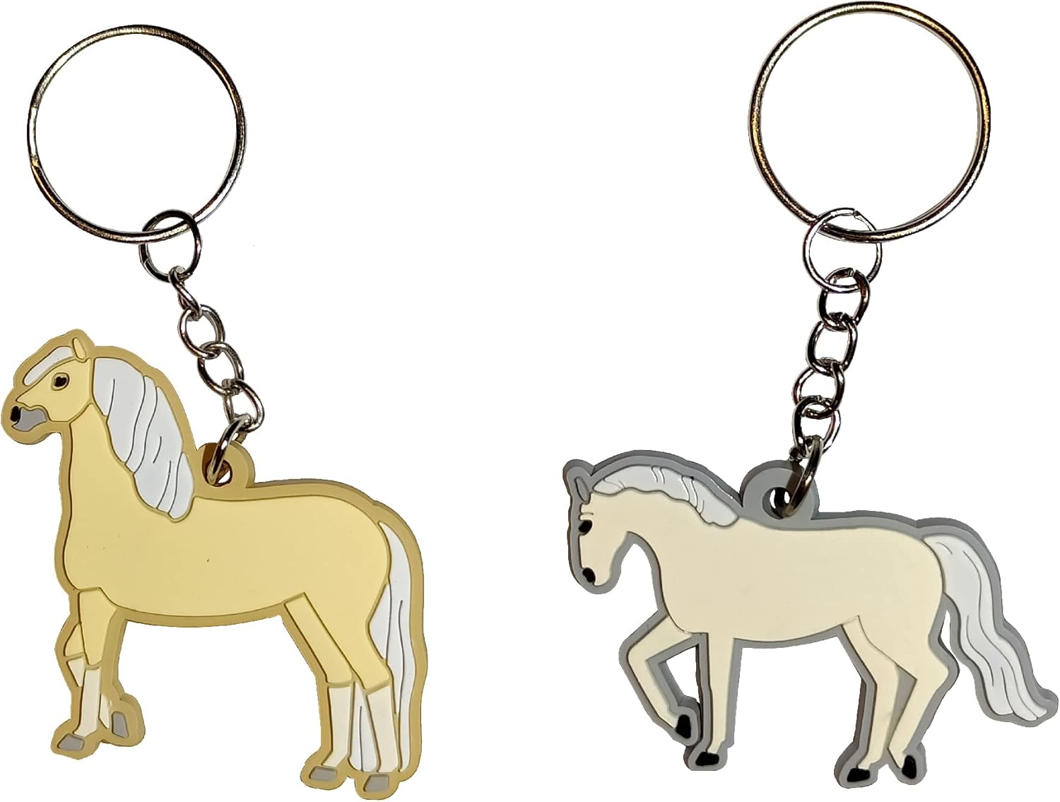 24 Pack Horses Keychains Key Ring Decoration Cowboy Cowgirl Party Favor Gift Supplies for Kids