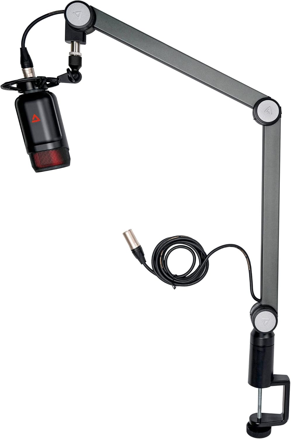 THRONMAX Micrófono XLR con paquete de montaje de impacto, micrófono de condensador cardioide analógico Mdrill Zone XLR, micrófono multipropósito de