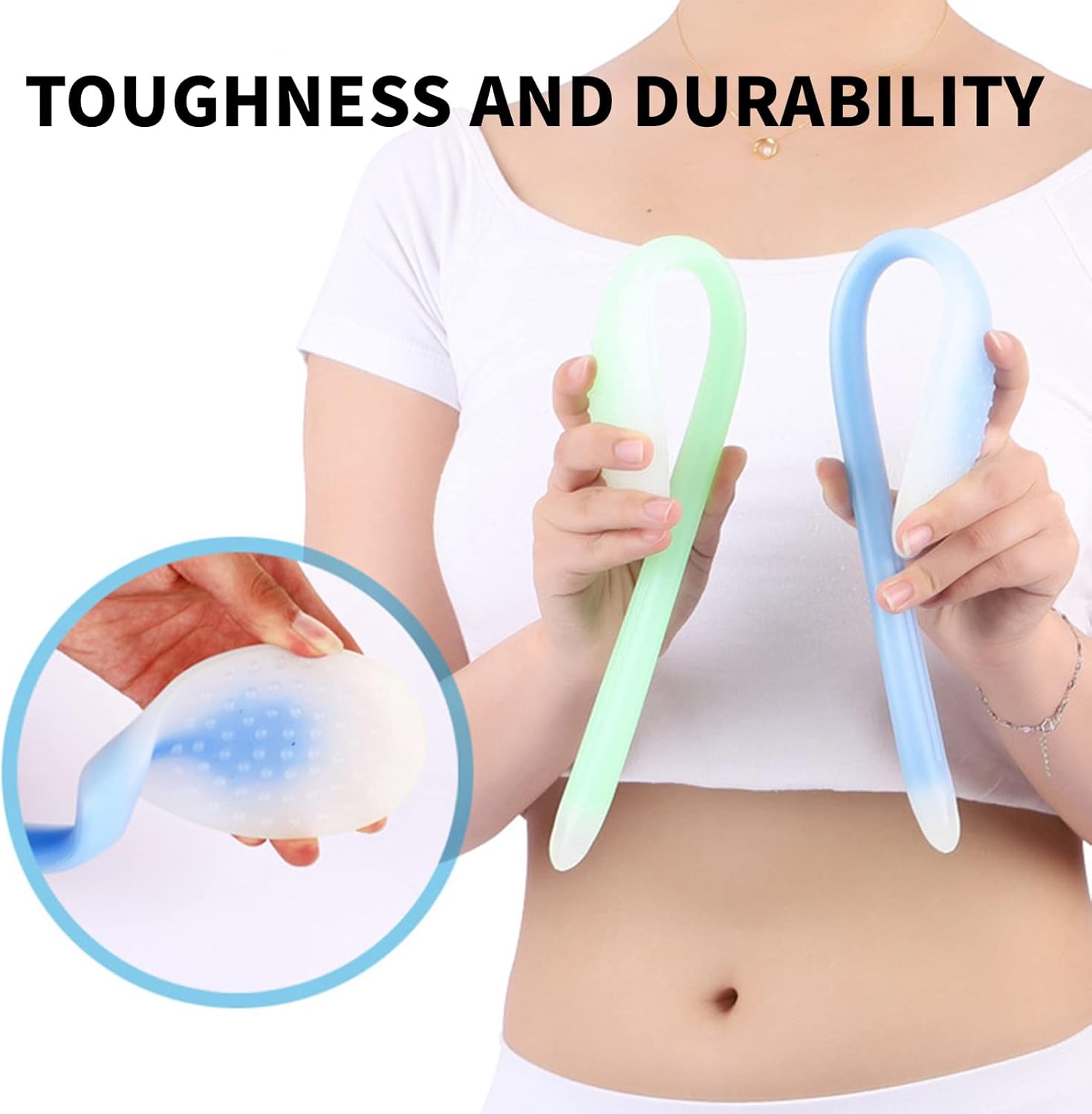 ANQIUZOR Masaje corporal con punto de gatillo para mujeres y hombres, palo de masaje corporal para dolor y dolor, meridiano y alabador de puntos de