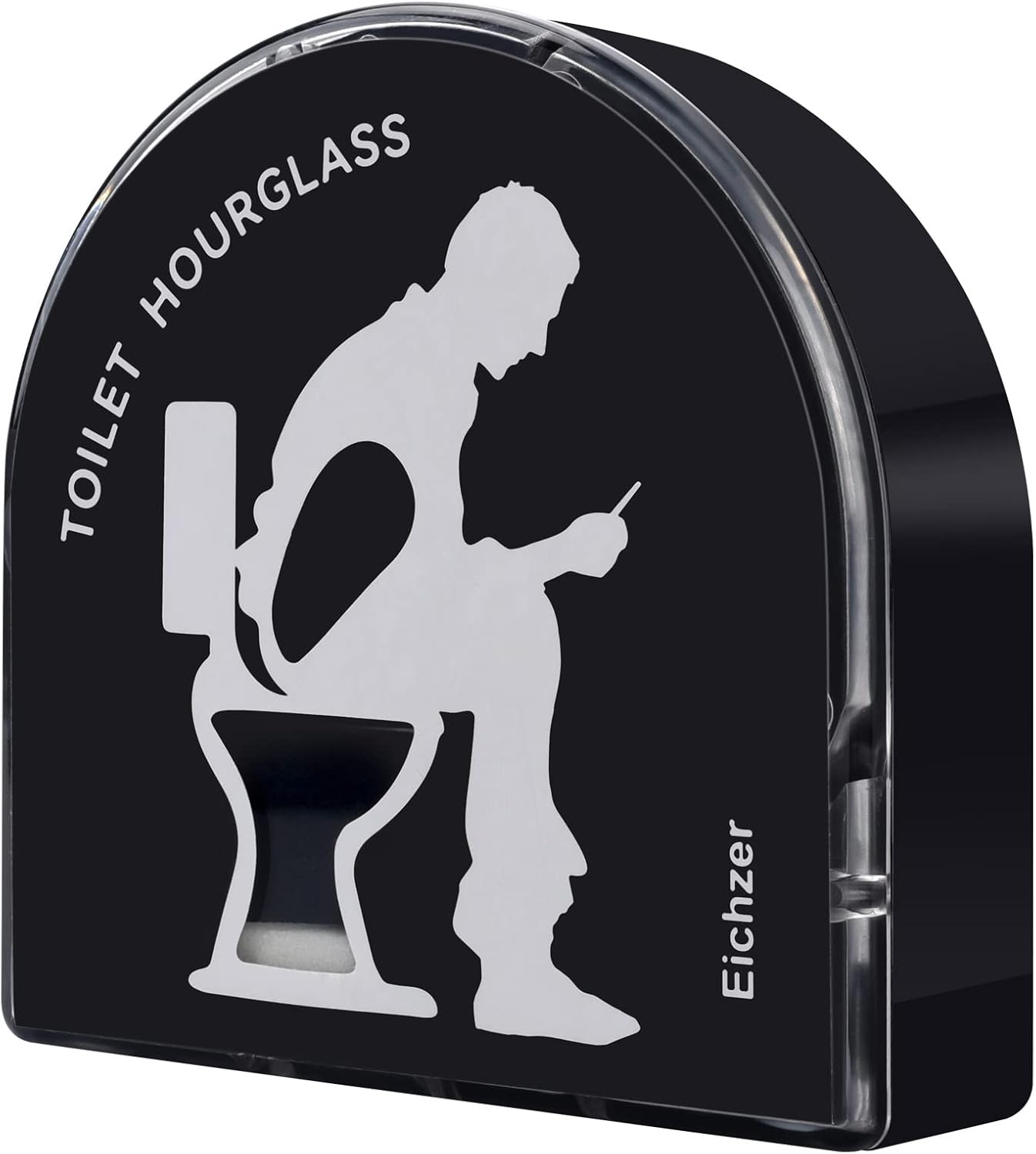 Reloj de arena para inodoro, temporizador de baño de alta calidad, vidrio de arena de unos 5 minutos, divertido regalo de broma para hombres,