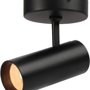 Foco de techo LED regulable, ángulo ajustable, 4.72 pulgadas, montaje empotrado, luz direccional de aluminio, monopunto para interiores, acento para Foco de techo LED regulable, ángulo ajustable, 4.72 pulgadas, montaje empotrado, luz direccional de aluminio, monopunto para interiores, acento para