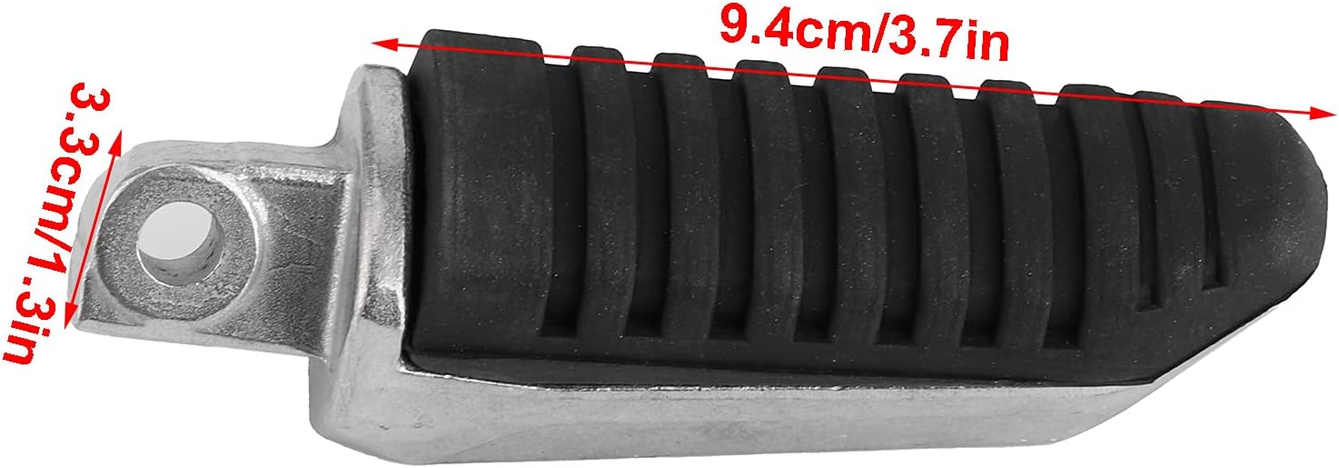 Aramox Estriberas de motocicleta, clavija trasera izquierda+reposapiés derecho para Suzuki HAYABUSA GSX1300R 20082011