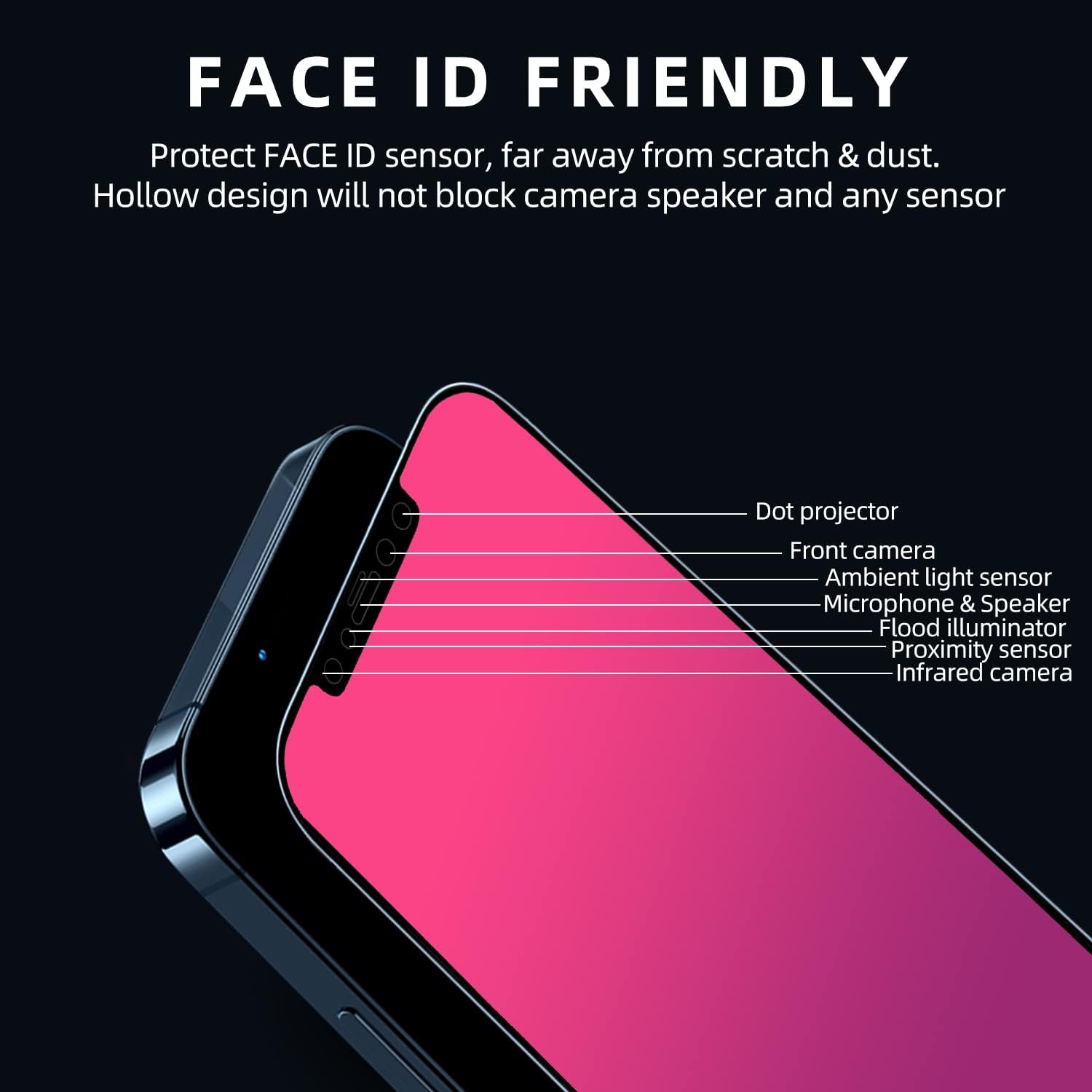 EGKimBa Protector de pantalla de privacidad compatible con iPhone 11 PROiPhone XSiPhone X solamente, 5.8 pulgadas, degradado, colorido, galvanizado,