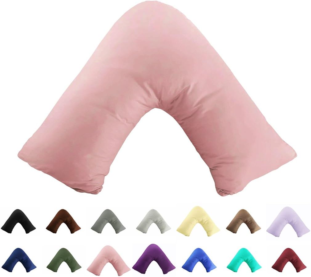 Funda para almohada 100 % algodón de 300 hilos, funda para almohada, funda para cojín, con cremallera, solo funda, sin inserto