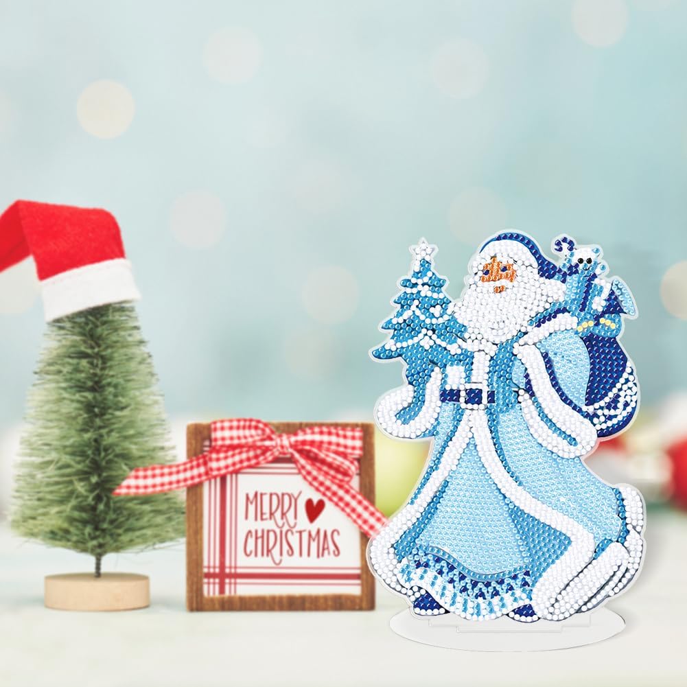 Orgone Kits de pintura de diamantes 5D para Navidad, árbol de Navidad, Papá Noel, adorno de mesa, bordado de diamantes de imitación, pintura de