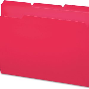 Smead 10501 Carpetas de archivo de polietileno impermeables 13 corte superior con pestaña carta roja 24caja Smead 10501 Carpetas de archivo de polietileno impermeables 13 corte superior con pestaña carta roja 24caja