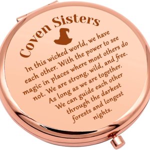 Regalos de bruja, espejo de maquillaje compacto para hermanas, regalos de cumpleaños para amantes de la brujería, regalos de fiesta de Halloween, Regalos de bruja, espejo de maquillaje compacto para hermanas, regalos de cumpleaños para amantes de la brujería, regalos de fiesta de Halloween,