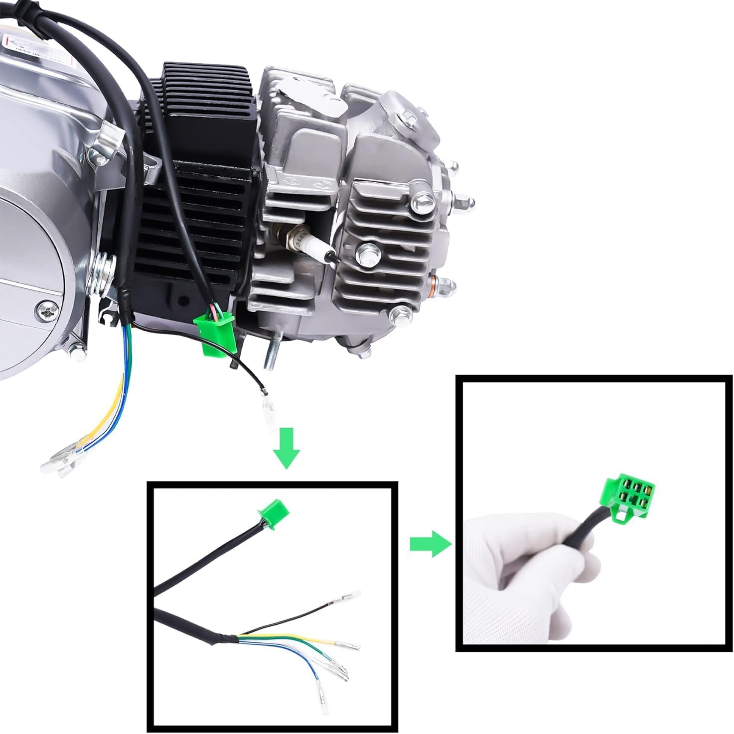 TBVECHI Kit de motor de bicicleta, motor de 140 cc de 4 tiempos, motor de motocicleta apto para HONDA Minitrail Monkey Mini Trail Passport