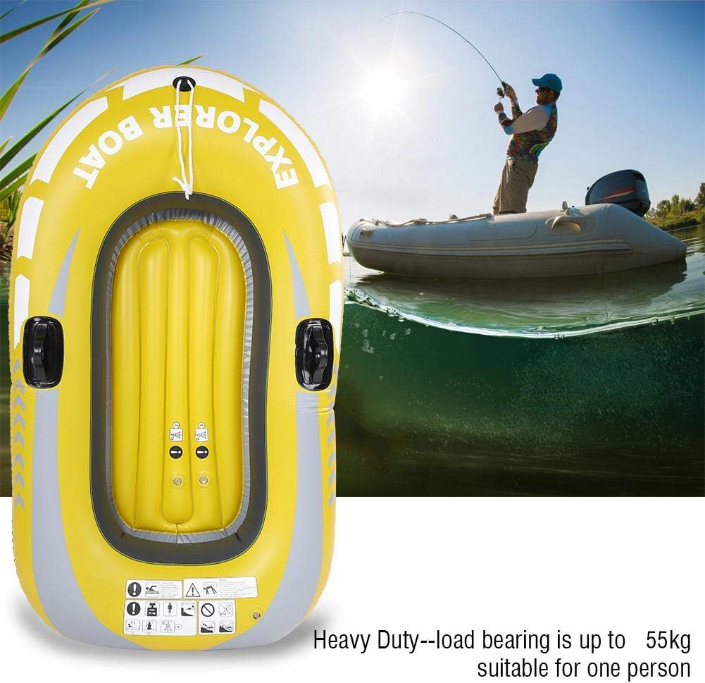 Barco de deriva, PVC 1 persona de aire inflable Kayak para deportes acuáticos de pesca a la deriva al aire libre