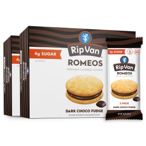 Rip Van Romeos Dark Fudge 0.85oz 2 paquetes (9 unidades) (Fudge oscuro) Rip Van Romeos Dark Fudge 0.85oz 2 paquetes (9 unidades) (Fudge oscuro)