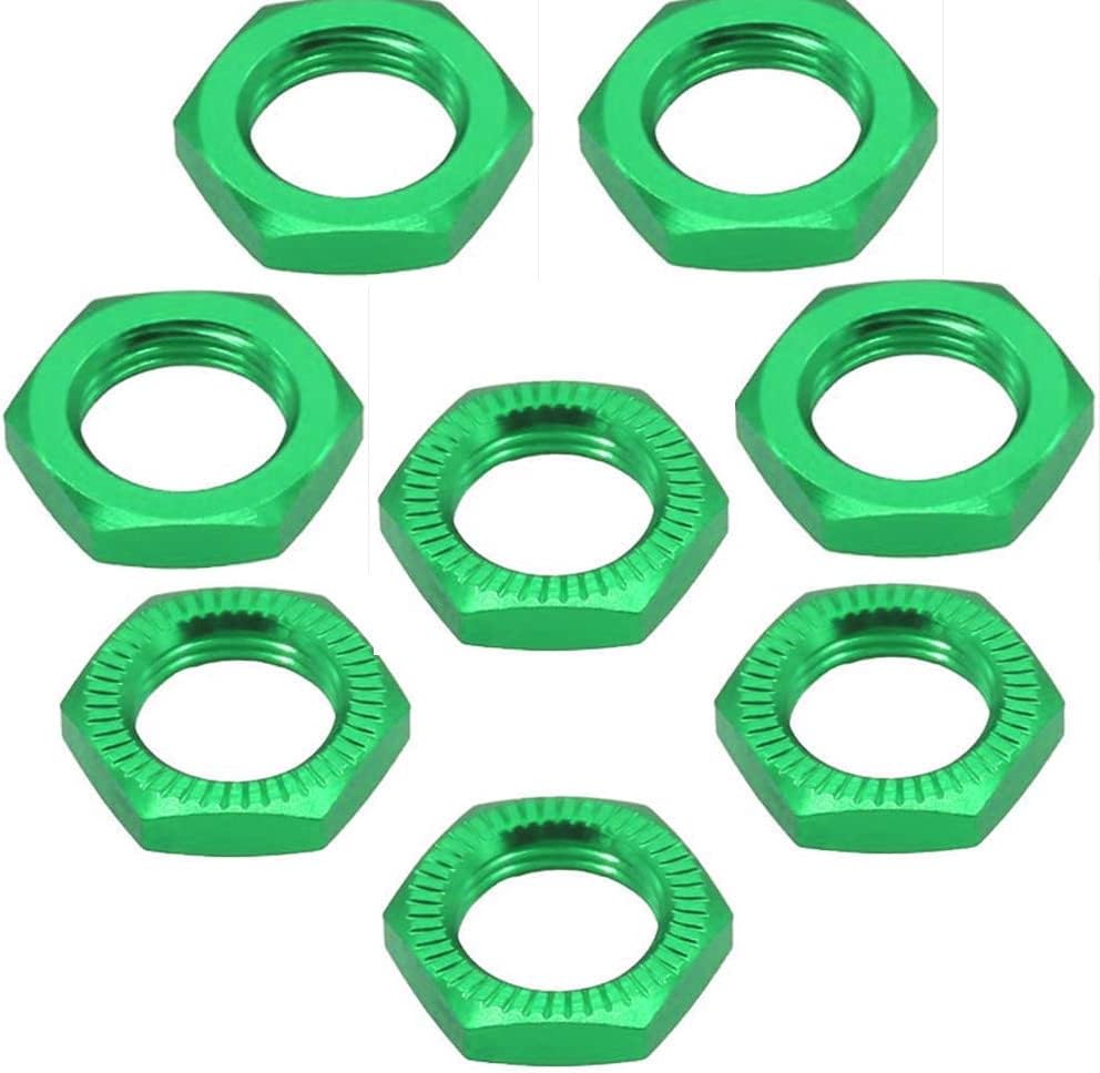 Rosca de tuerca de rueda de aluminio de 0.669 in de 0.039 pulgadas para 17 18 modelo RC ARRMA 6s HSP Redcat Himoto Monster Trucks Off Road Buggy