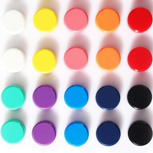 PYJLBX Imanes para nevera, paquete de 20 imanes de 10 colores para refrigerador, imanes coloridos para taquilla, redondos, lindos imanes para PYJLBX Imanes para nevera, paquete de 20 imanes de 10 colores para refrigerador, imanes coloridos para taquilla, redondos, lindos imanes para