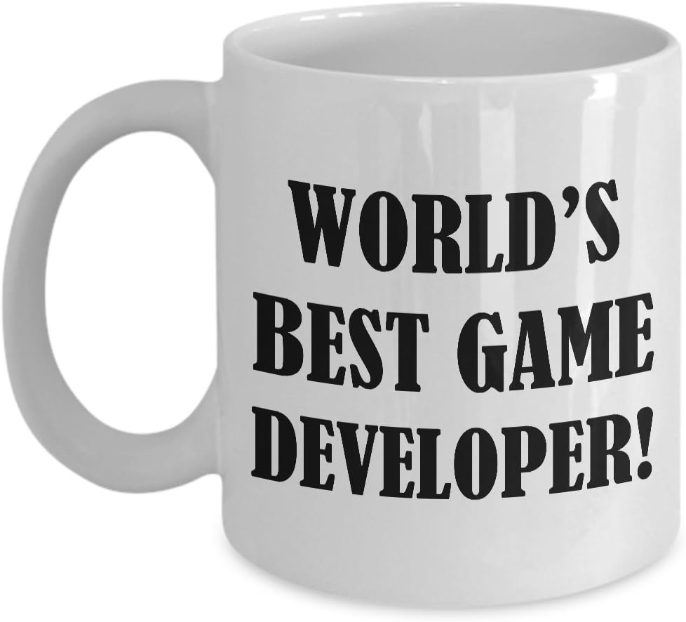 Regalo divertido para diseñador de juegos, el mejor café del mundo  Game Developer Video Tea Cup Inspirational Award Design Dev Team Men Women Gamer