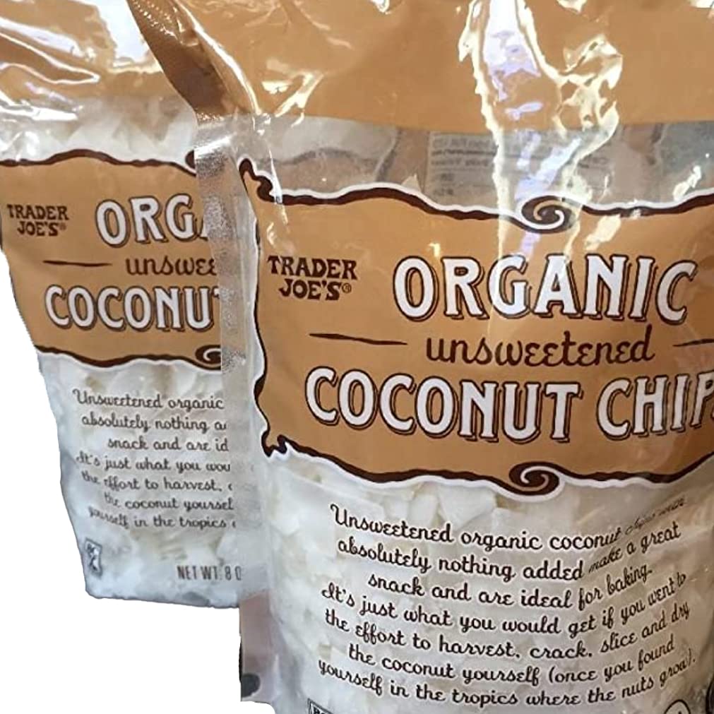 Trader Joe’s Chips de coco orgánico sin azúcar (paquete de 2)