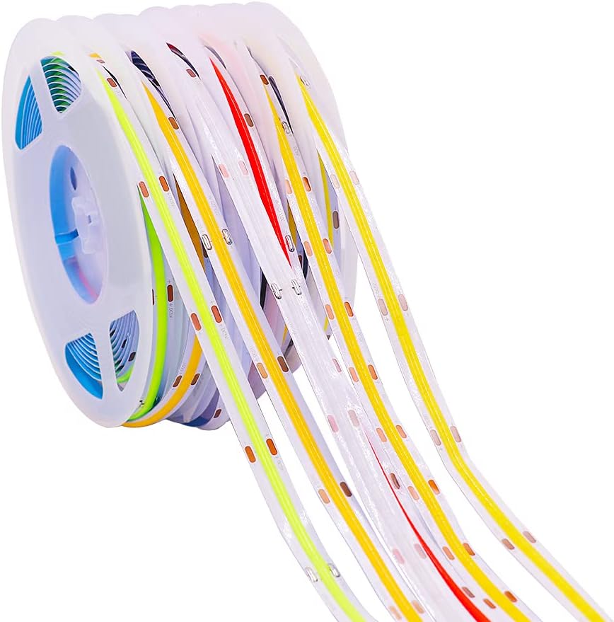 Tira de luces LED de 16.4 ft, tira de mazorca USB de 320 LEDsm, Plug and Play, tira flexible de LED 6500k 5V IP21 CRI85+, parte trasera adhesiva 3M,