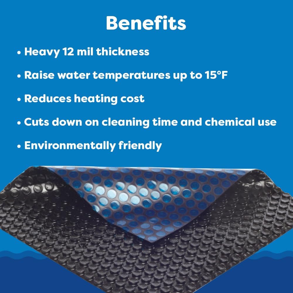 In The Swim Manta solar redonda premium Plus de 21 pies para piscina, 12 mil