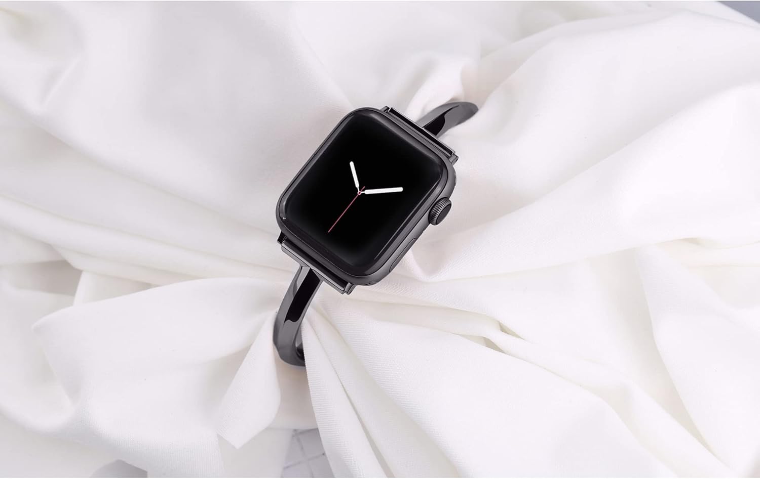 PlusRoc Correa de acero inoxidable compatible con Apple Watch Band de 1.496 in 1.575 in 1.614 in 1.654 in 1.732 in 1.772 in iWatch SE Series 9 8 7 6