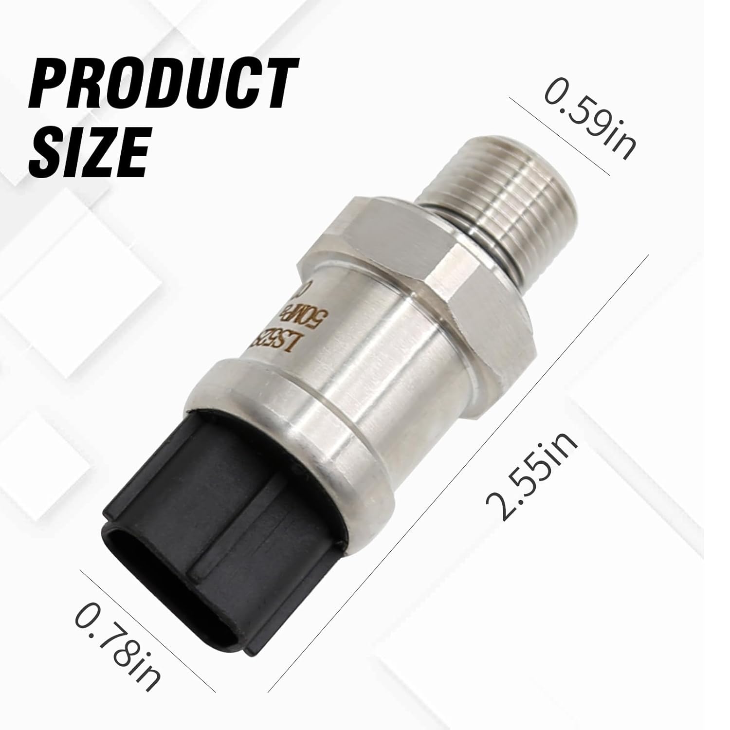 ZUDSKUY Sensor de Alta Presión Reemplazo para LS52S00015P1 Sensor de Alta Presión Excavadora Parte Compatible con Kobelco SK200-8