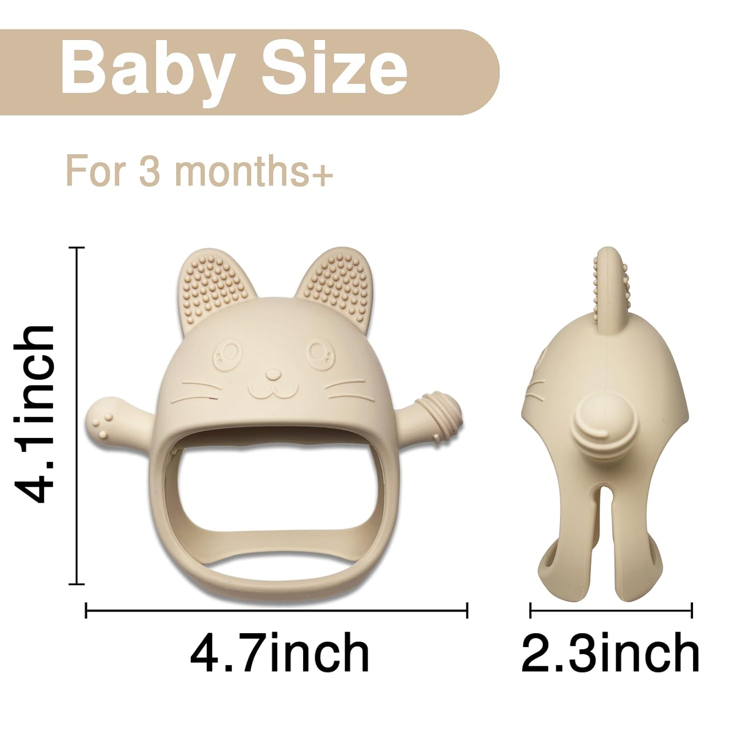 Juguetes de dentición para bebés, juguetes de dentición sin caída para bebés de 0 a 6 meses, juguetes masticables para aliviar la dentición,
