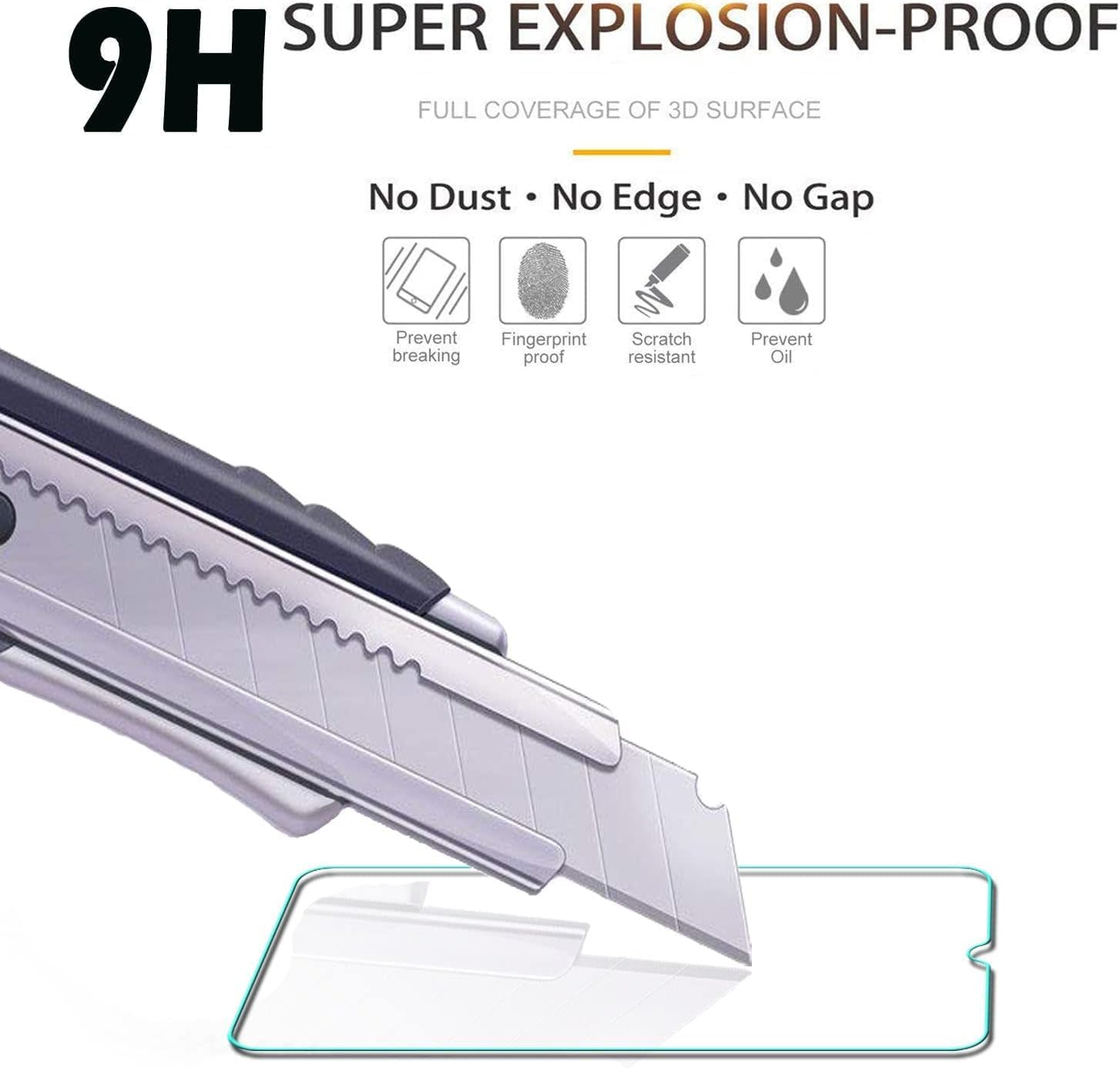 (3 Pack) Compatible for KALLEY Element 5 Plus Screen Protector Tempered Glass 9H HardnessHigh definition Anti Scratch  HZ-G366