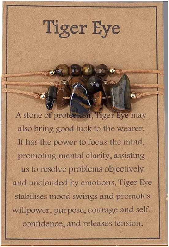COLORFUL BLING 3 pulseras de piedra natural para mujeres y hombres, pulseras de cuentas de cristal curativo, amatista espiritual, cuarzo rosa,