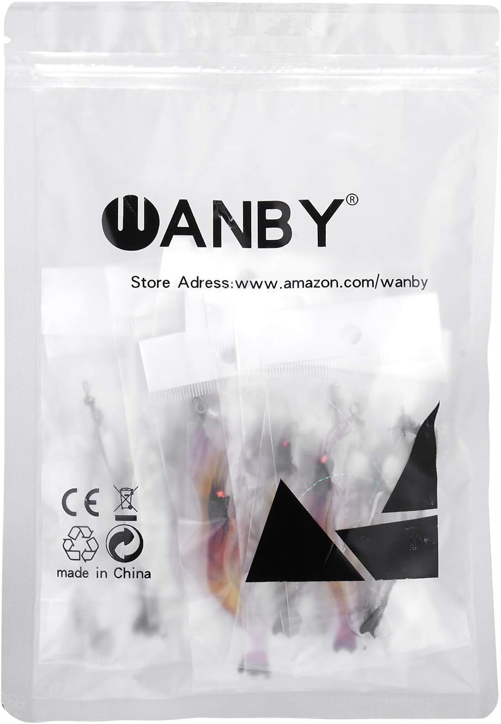 WANBY Señuelos de pesca para camarones de silicona artificial, set de cebo suave luminoso Swimbait Señuelo de pesca con ganchos, aparejos de pesca