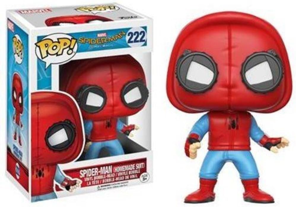 Funko POP, El Hombre Araña de Marvel – Homecoming Spider-Man, figura de acción con traje hecho a mano