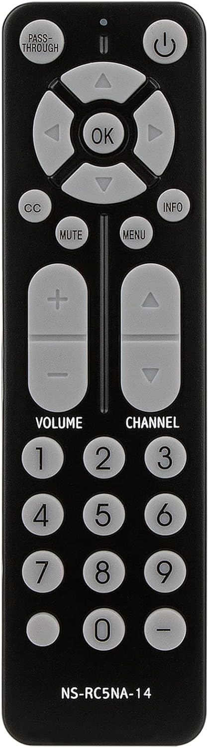 Allimity NS-RC5NA-14 NSRC5NA14 – Mando a distancia de repuesto compatible con Insignia Digital Analog TV Converter Box NS-DXA2 NSDXA2