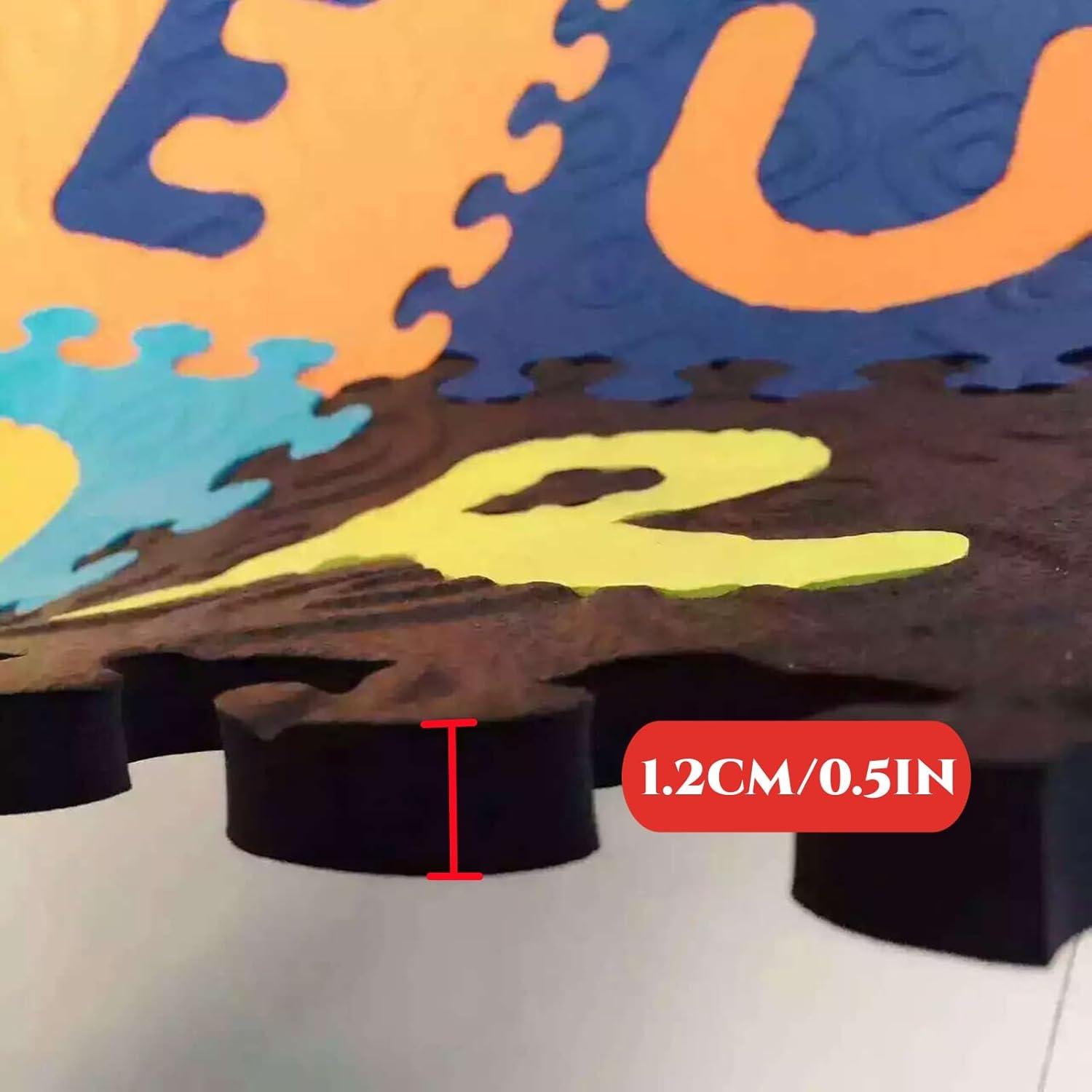 Tapete de espuma para rompecabezas de 26 azulejos o 36 azulejos con números del alfabeto, tapetes de espuma entrelazados coloridos, adecuados para