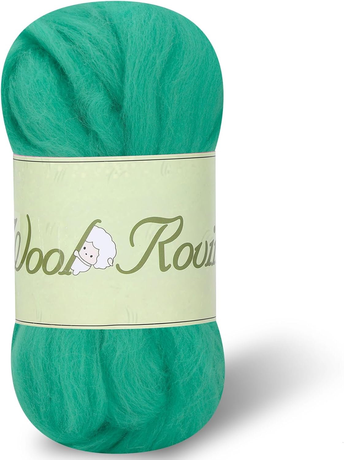 Mayboos Hilo de lana de 1.76 onzas, lana natural de color, suministros de fieltro de lana pura, lana gruesa para fieltro de aguja, fieltro húmedo,