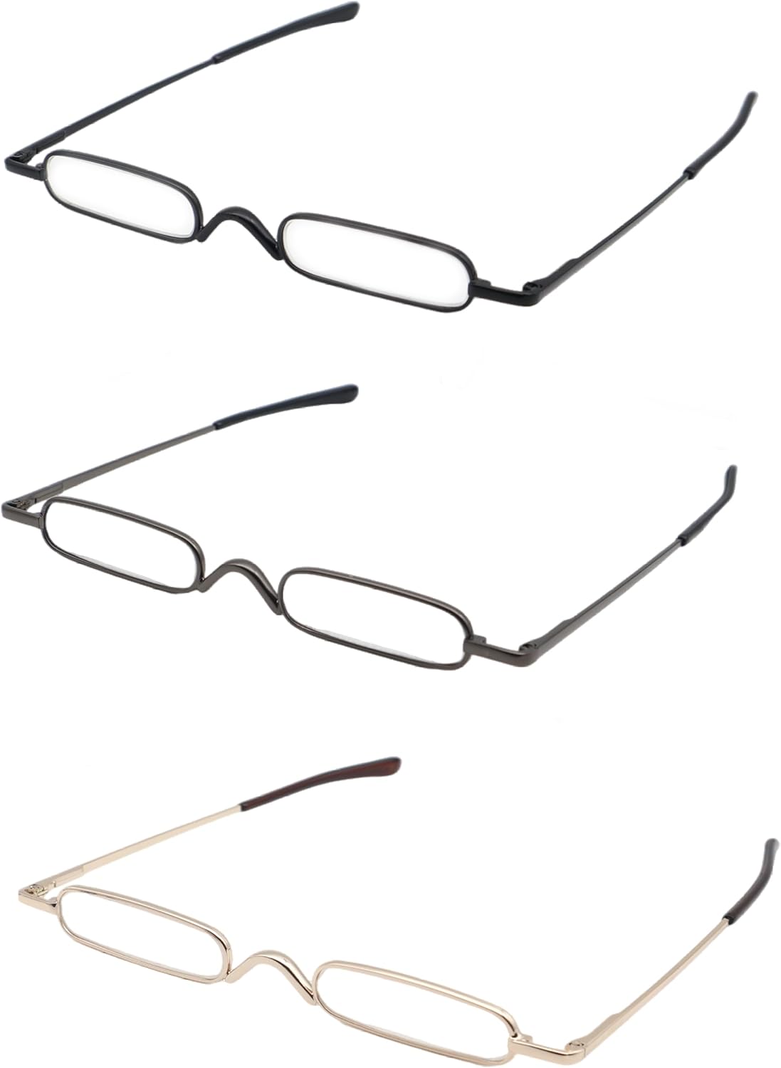 Mini lentes de lectura con bolígrafo delgado con estuche de clip portátil, lectores de bolsillo pequeño para hombres y mujeres