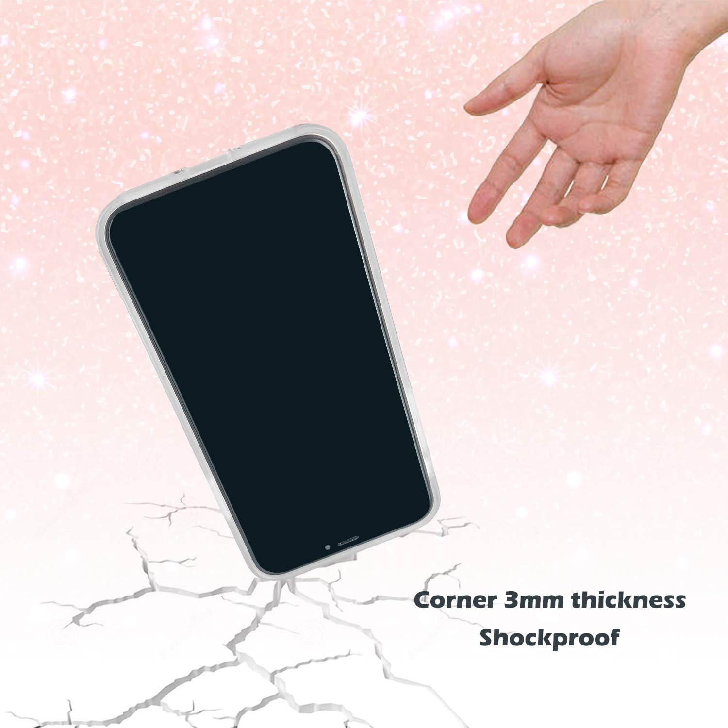 uCOLOR Funda compatible con iPhone 11 de 6.1 pulgadas, funda protectora de silicona TPU suave y delgada, a prueba de golpes, compatible con iPhone