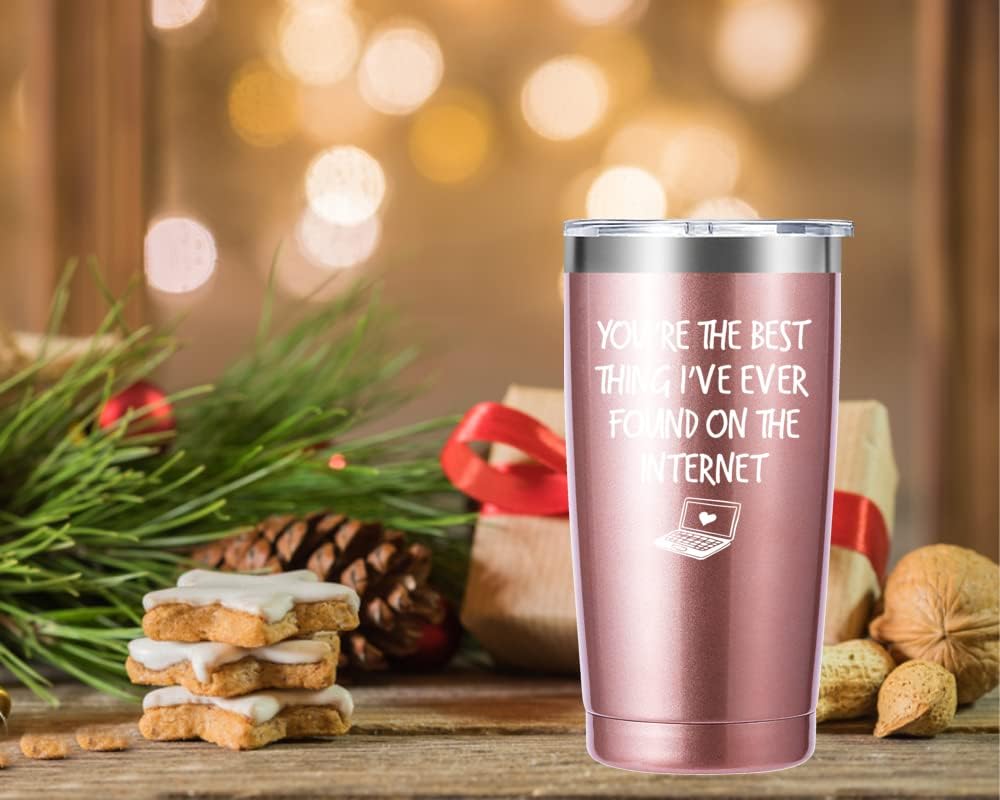 Regalos de vaso de 20 onzas con texto en inglés You are the Best Thing (You are the Best Thing) de 20 onzas. Regalos de aniversario y San Valentín