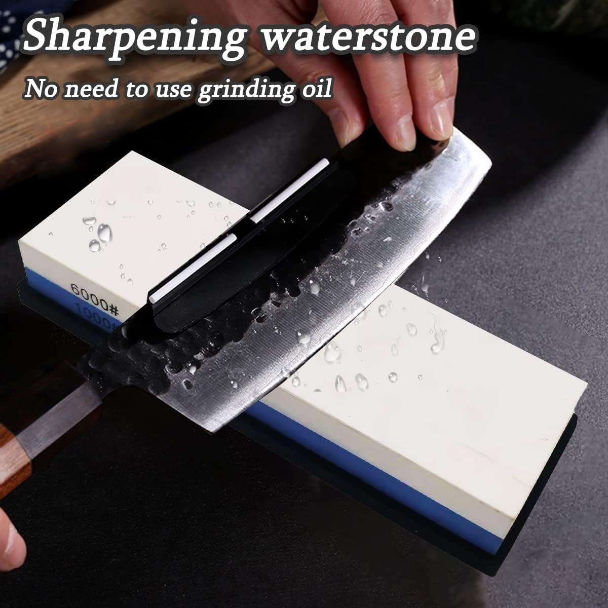 Utoolmart Whetstone Knives Sharpener Sharpening Stone Double-Sided 240800 Grit for Scissors Razors Knives Carving Tool 1Pc