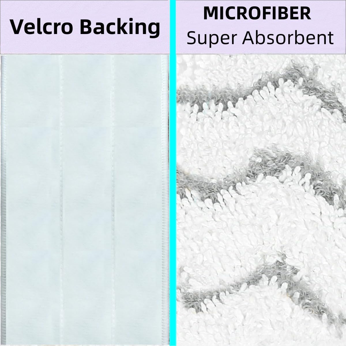 Almohadillas de repuesto mejoradas para mopa con espray para Swiffer PowerMop, almohadillas de repuesto reutilizables para mopa eléctrica,