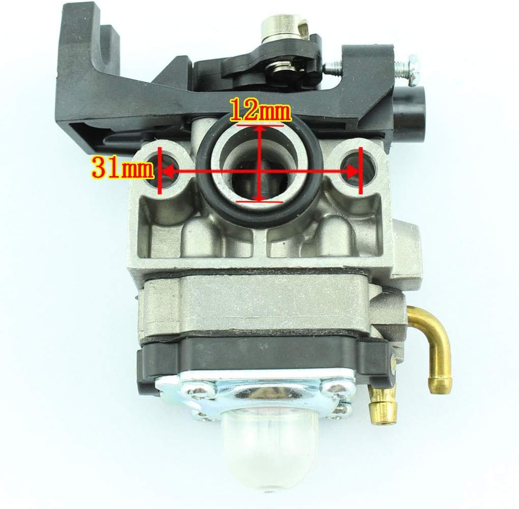 Kit de carburador compatible con FG110 FG110K1 GX25 GX25N GX25NT GX25T GX35 GX35NT HHT25S HHT35 HHT35S UMC435 WYB-16C 25cc 1.3HP Strimmer cortasetos