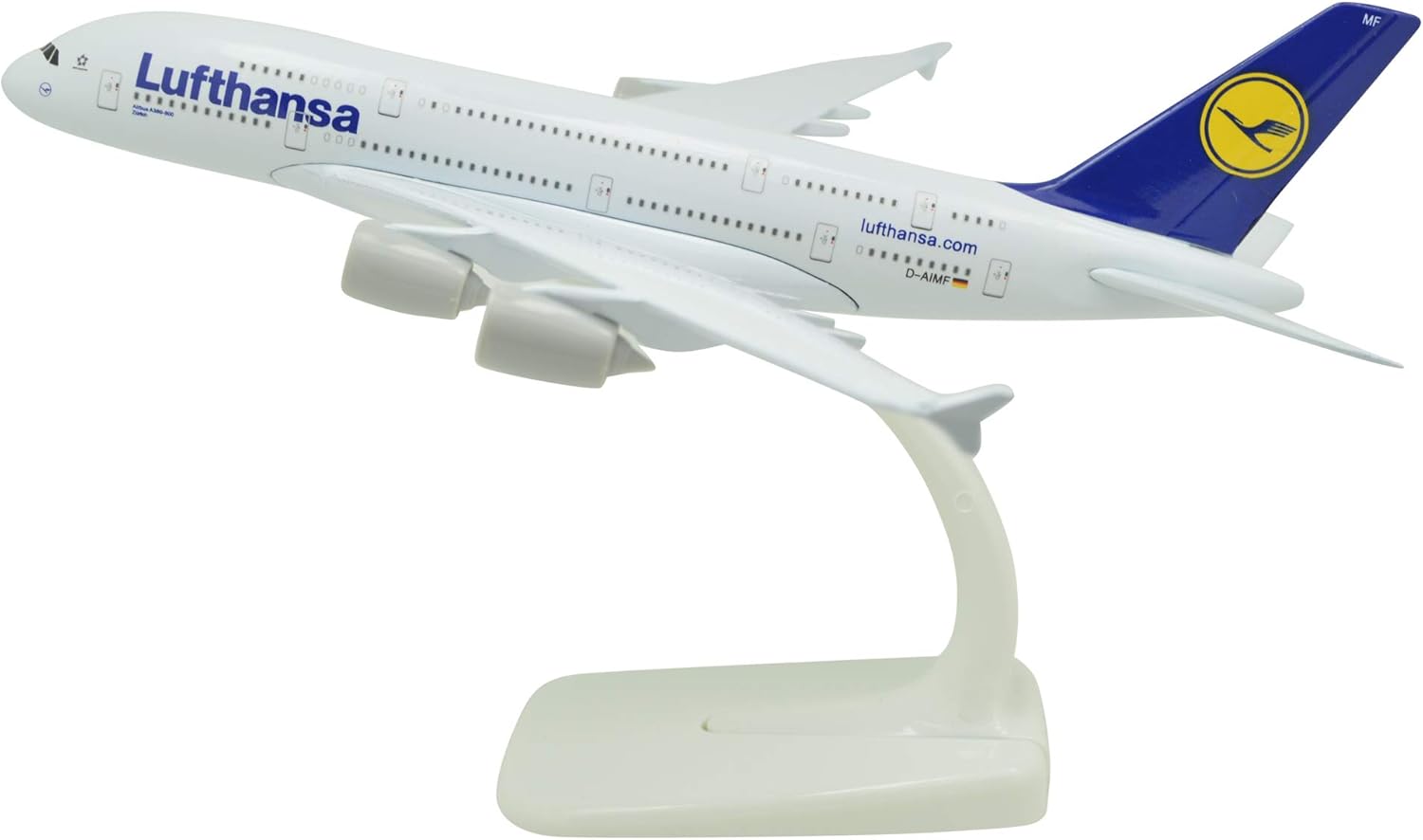 TANG DYNASTY (TM) 1400 Edición Estándar Airbus A380 Lufthansa Airlines Sin tren de aterrizaje Metal Avión Modelo Avión Modelo Avión de Juguete