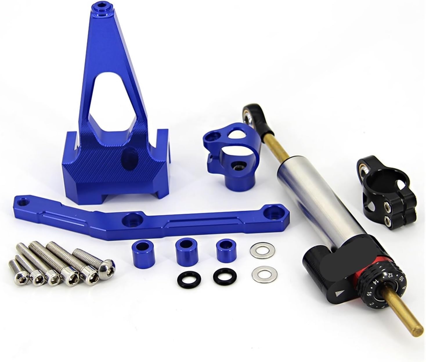 Amortiguador de motocicleta MT-09 MT09 para estabilizar la dirección de la motocicleta, soporte de montaje para Yamaha MT09 FZ09 2013-2019 (color